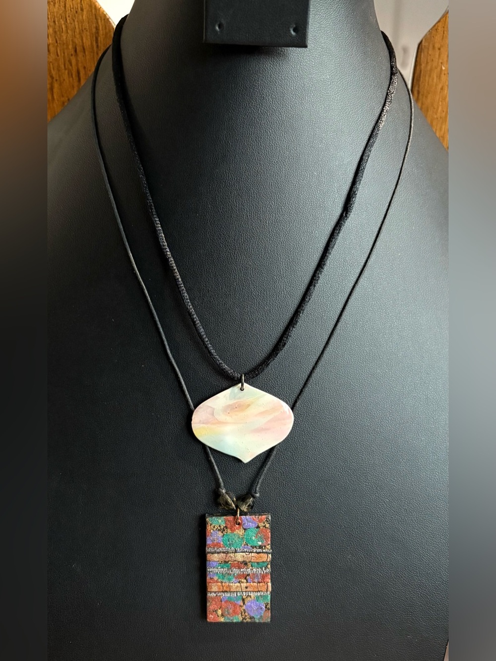 Handmade Boho Necklace Bundle of 2 | Y2K Festival Art Wear Pendant Necklaces